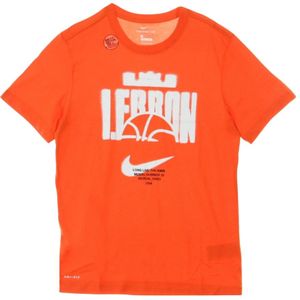 Nike, Tops, Heren, Oranje, M, Lebron Dry Tee Ball Team Orange T-Shirt