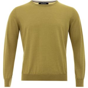 Gran Sasso, Truien, Heren, Groen, L, Kasjmier, Cashmere Crewneck Sweater