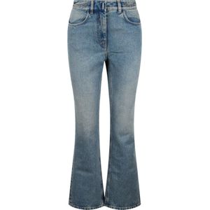 Givenchy, Jeans, Dames, Blauw, W26, Denim, Kettingdetail Boot Cut Denim