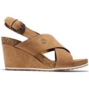 Timberland, Dames Leren Sandalen Bruin, Dames, Maat:37 EU