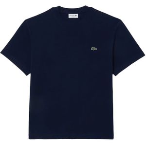 Lacoste, Tops, Heren, Blauw, 2Xl, Katoen, Klassieke korte mouw T-shirt