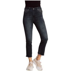 Zhrill, Allegra Blauwe Capri Jeans Blauw, Dames, Maat:W26