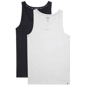 Diesel, Tops, Heren, Veelkleurig, M, Katoen, Set van Naadloze Slim-Fit Tanktops