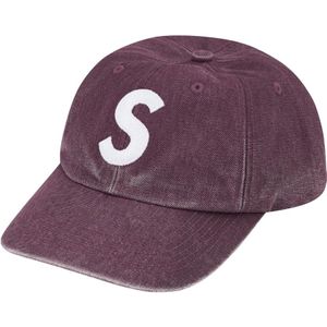 Supreme, Accessoires, unisex, Paars, ONE Size, Katoen, Canvas S Logo Plum Pet Limited Edition