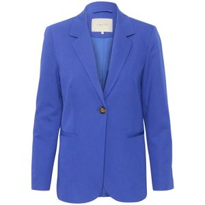 Kaffe, Stijlvolle Clematis Blue Blazer Jas Blauw, Dames, Maat:L