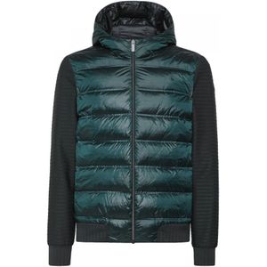 Rrd, Jassen, Heren, Groen, M, Hybride Dons Hoodie met Rits