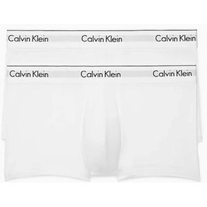 Calvin Klein, Trunk Fitte Boxer Wit, Heren, Maat:S