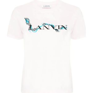 Lanvin, T-Shirts Roze, Dames, Maat:M