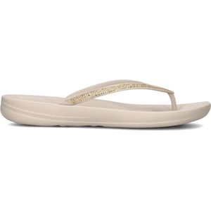 Fitflop, Schoenen, Dames, Beige, 38 EU, Beige Strass Slippers