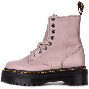 Dr. Martens, Roze Leren Rits Enkellaarzen Roze, Heren, Maat:37 EU