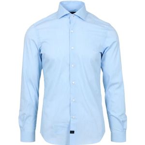 Fay, Overhemden, Heren, Blauw, 4Xl, Katoen, Formal Shirts