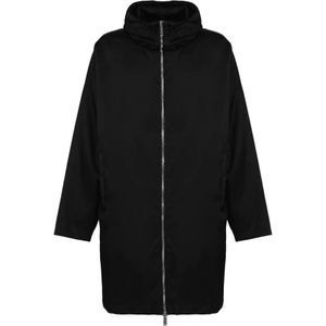 Dsquared2, Mantels, Heren, Blauw, M, Katoen, Heren Parka Jas - Blijf warm en stijlvol