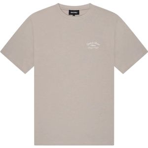 Quotrell, Tops, Heren, Beige, M, Katoen, Quotrell Atelier Milano T-Shirt Heren Taupe/Gebroken Wit