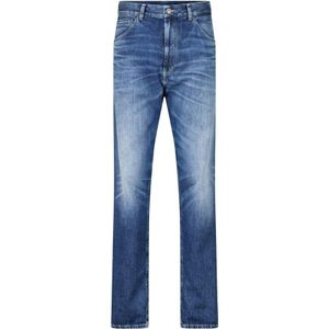 Dondup, Jeans, Heren, Blauw, W34, Katoen, Klassieke Loose Fit Jeans