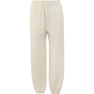 Jil Sander, Comfortabele en stijlvolle joggingbroek in natuurlijk wit Beige, Dames, Maat:L