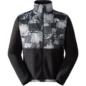 The North Face, Heren Zwarte Synthetische Rits Sweater Zwart, Heren, Maat:S