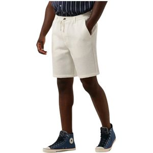 Anerkjendt, Korte broeken, Heren, Wit, S, Witte Wafel Shorts voor Zomer