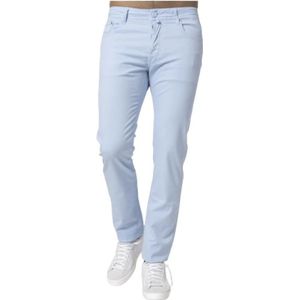 Jacob Cohën, Jeans, Heren, Blauw, W31, Katoen, Lichtblauwe katoenen canvas jeans