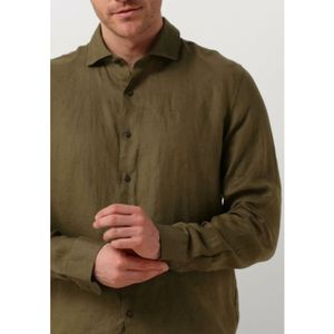 Dstrezzed, Overhemden, Heren, Groen, 2Xl, Linnen, Groen Linnen Casual Overhemd