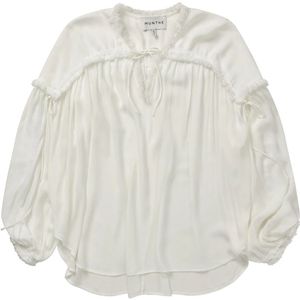 Munthe, Blouses & Shirts, Dames, Wit, XS, Stijlvolle Observation Top & T-Shirt Wit