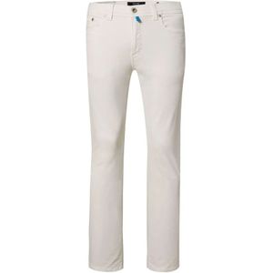 Pierre Cardin, Jeans, Heren, Wit, W35 L34, Denim, Witte Denim Jeans, Slim Fit, 5-Pocket Model