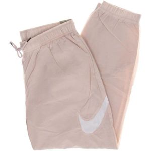 Nike, Broeken, Dames, Roze, S, Nylon, Roze Geweven Trainingsbroek