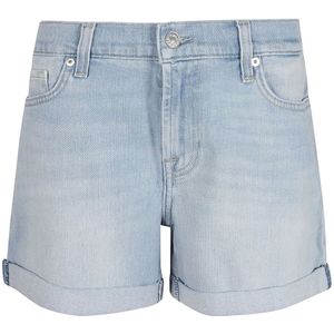 7 For All Mankind, Denim Shorts Blauw, Dames, Maat:W25