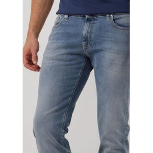 Alberto, Jeans, Heren, Blauw, W34 L34, Slim Fit Blauwe Jeans voor Heren