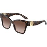 Dolce & Gabbana, Accessoires, unisex, Zwart, 54 MM, Designer Zonnebril Dg 4470 Bruin