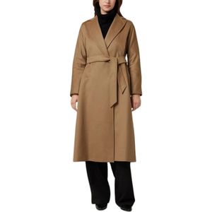 Max Mara Studio, Wollen Wikkeljas Bruin, Dames, Maat:2XS