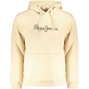 Pepe Jeans, Sweatshirts & Hoodies, Heren, Beige, S, Katoen, Beige Katoenen Trui