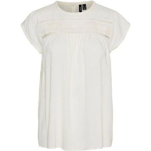 Vero Moda, Blouses & Shirts, Dames, Wit, 4Xl, Broderie A-lijn Top
