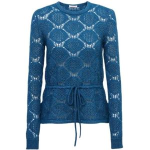 See by Chloé, Gebreide Trui in Blauwe Tie-Dye Blauw, Dames, Maat:M