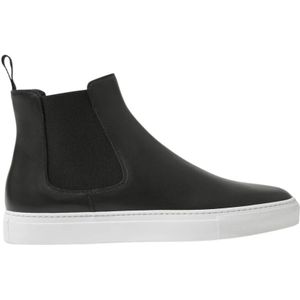 Scarosso, Tommaso Nero Sneakers - Klassieke Chelsea-stijl met moderne platformszool Zwart, Heren, Maat:44 EU