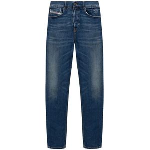 Diesel, Jeans, Heren, Blauw, W29 L32, Katoen, Slimfit-jeans