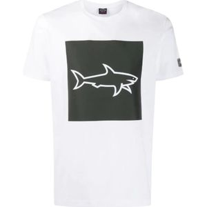 Paul & Shark, Sweatshirts Hoodies Wit, Heren, Maat:L