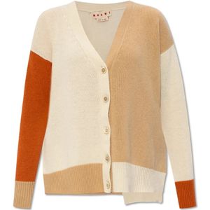 Marni, Cashmere cardigan Bruin, Dames, Maat:2XS