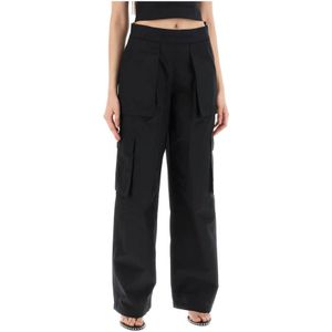 Alexander Wang, Tapered Broeken Zwart, Dames, Maat:S