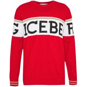 Iceberg, Sweatshirts & Hoodies, Heren, Rood, L, Trekken