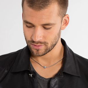 Thomas Sabo, Accessoires, Heren, Grijs, ONE Size, Ketting voor Beads gezwart Kk 0002-001-12-L40