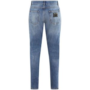 Dolce & Gabbana, Jeans, Heren, Blauw, S, Heren Trendy Broek