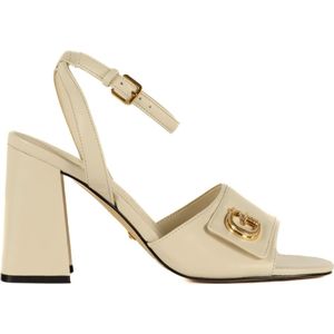 Guess, Schoenen, Dames, Beige, 40 EU, Leer, High Heel Sandalen