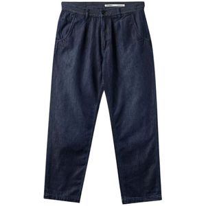 Gabba, Jeans, Heren, Blauw, W34 L32, Katoen, Blauwe Geplooide Jeans Kyoto K4461