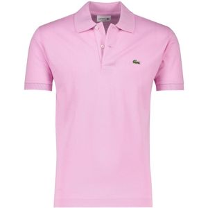 Lacoste, Tops, Heren, Roze, 5Xl, Katoen, Roze Classic Fit Polo Shirt