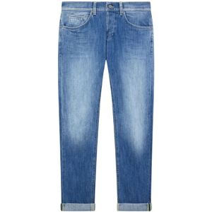 Dondup, Jeans, Heren, Blauw, W40, Cropped Jeans