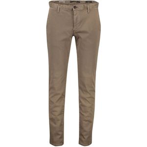 Alberto, Broeken, Heren, Bruin, W34 L36, Katoen, Bruine Chino Broek Slim Fit