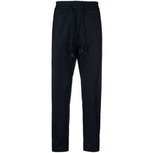 Dondup, Blauwe Corduroy Broek Blauw, Heren, Maat:W34