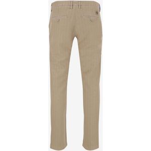 Jacob Cohën, Broeken, Heren, Beige, W31, Katoen, Stretch Katoenmix Beige Chinos