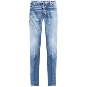 Dsquared2, Jeans, Heren, Blauw, L, Denim, Navy Blauwe Casual Broek