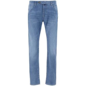 Incotex, Jeans, Heren, Blauw, W33, Denim, Slim-fit Jeans